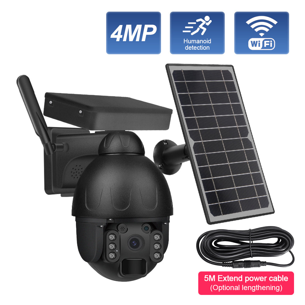 Wifi Steel Solar PTZ Camera(with memorycard)