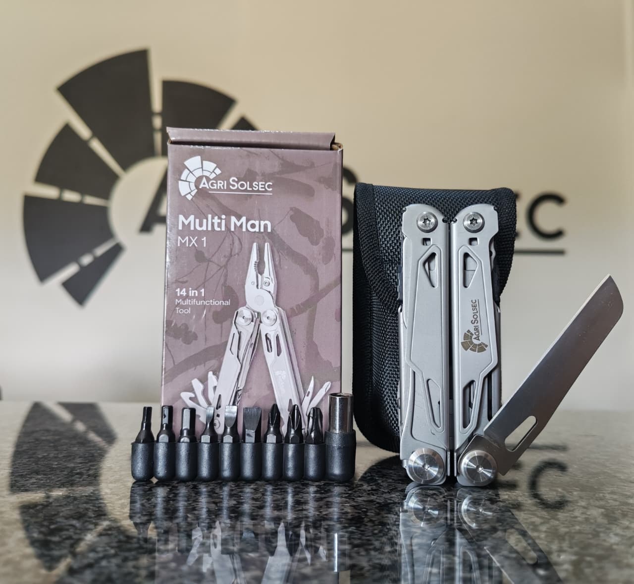 Multi-Tool MX1 | 14-in-1 Spring-Loaded Stainless Steel EDC | Agri Solsec - Image 5