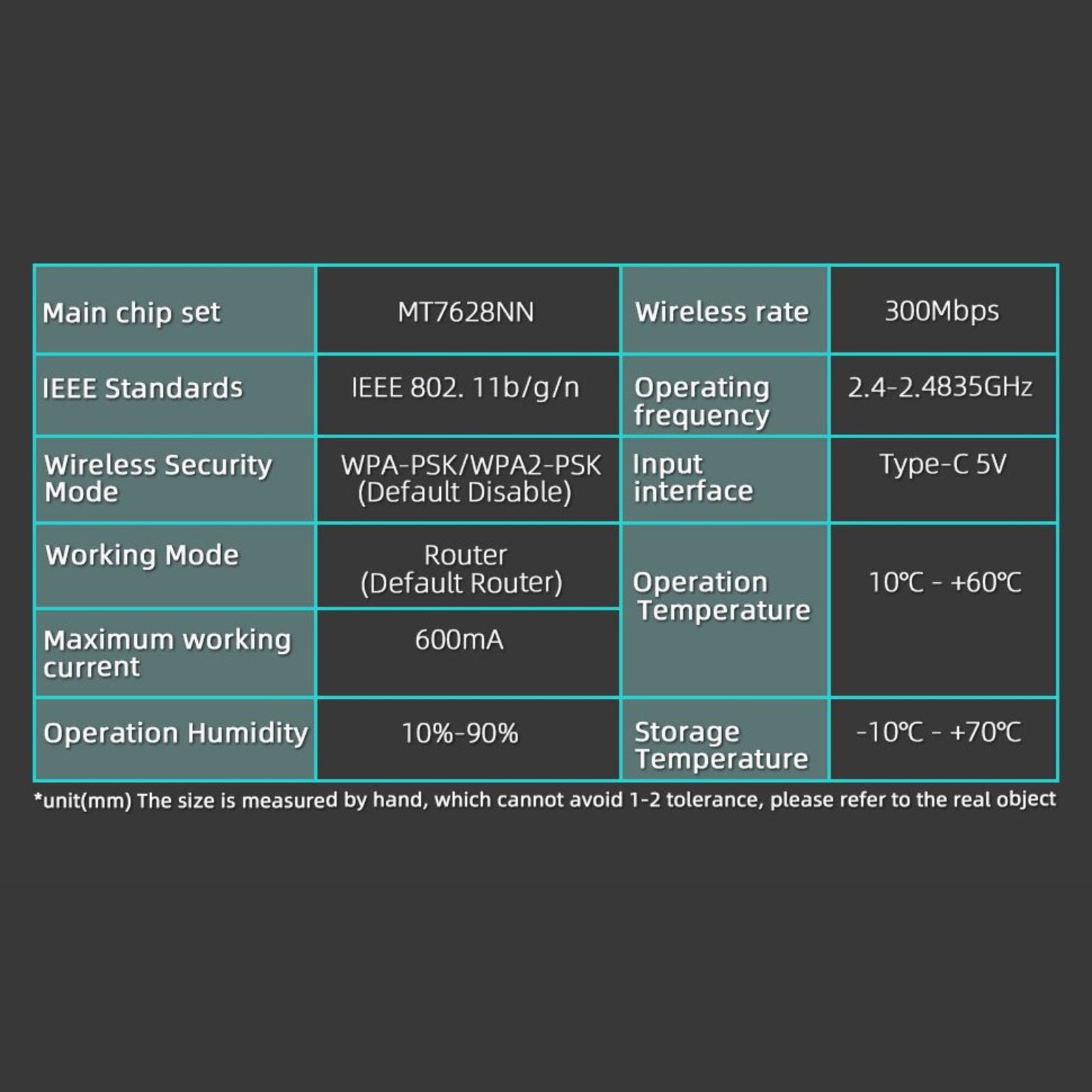 Solar WiFi Repeater 300Mbps 100m Outdoor Extender