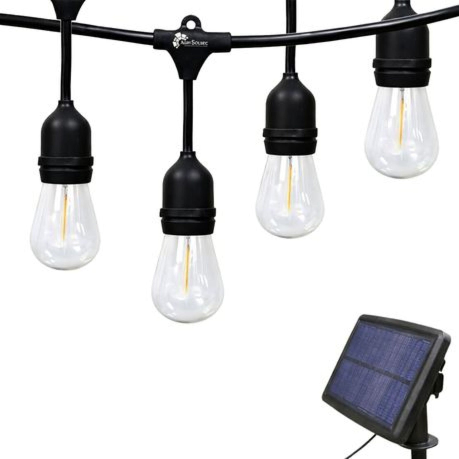 Solar Powered Outdoor LED String Lights- 15M (15 Bulbs)