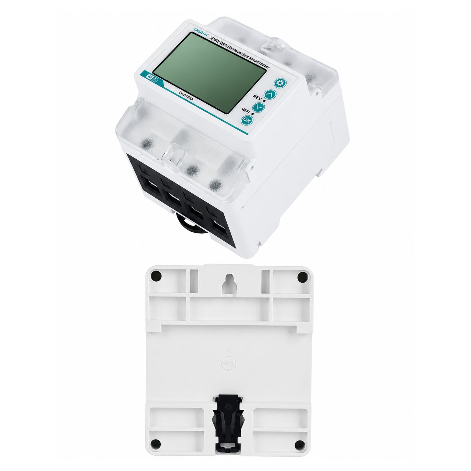 3-Phase 100A WiFi Smart Energy Meter with Solar Monitoring