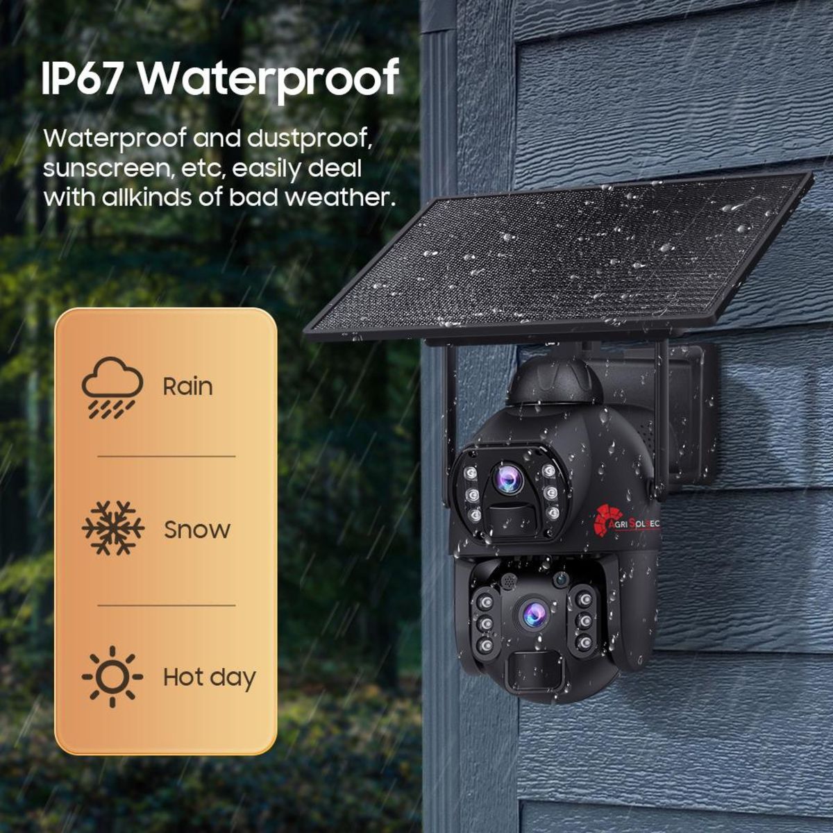 Weatherproof steel housing