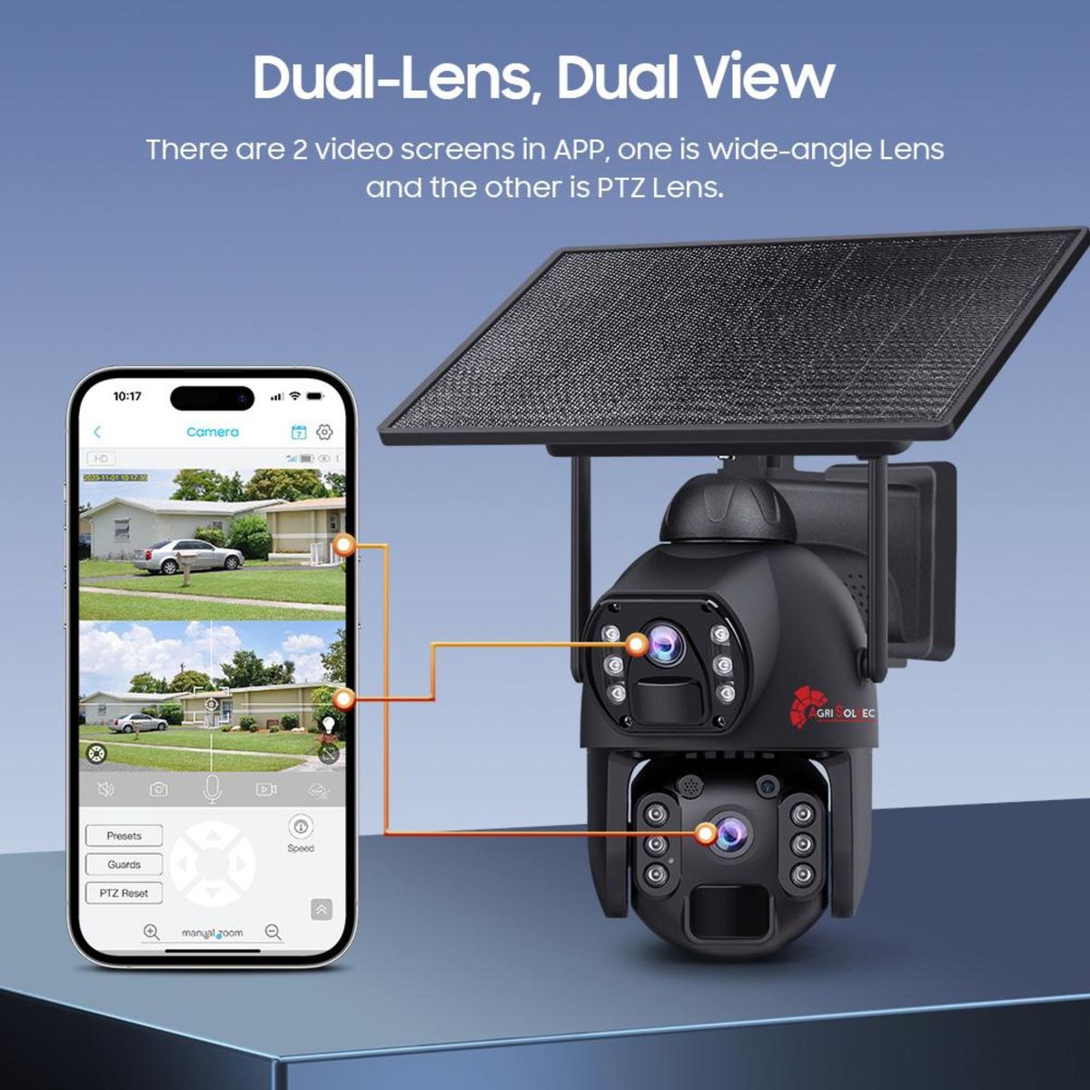 PIR human detection and auto tracking