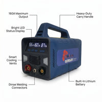 Portable Lithium Welder 160A – Battery Welding Machine | Agri Solsec