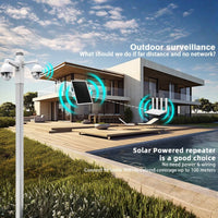 Solar WiFi Repeater 300Mbps 100m Outdoor Extender