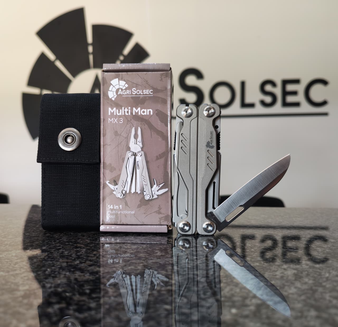 Multi-Tool MX3 14-in-1 Spring-Loaded Titanium Handle | Agri Solsec - Image 8