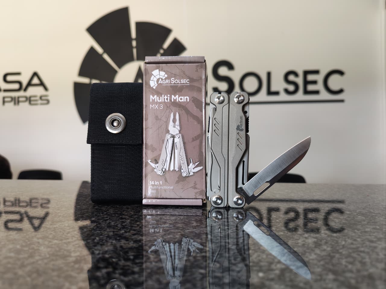 Multi-Tool MX3 14-in-1 Spring-Loaded Titanium Handle | Agri Solsec - Image 9
