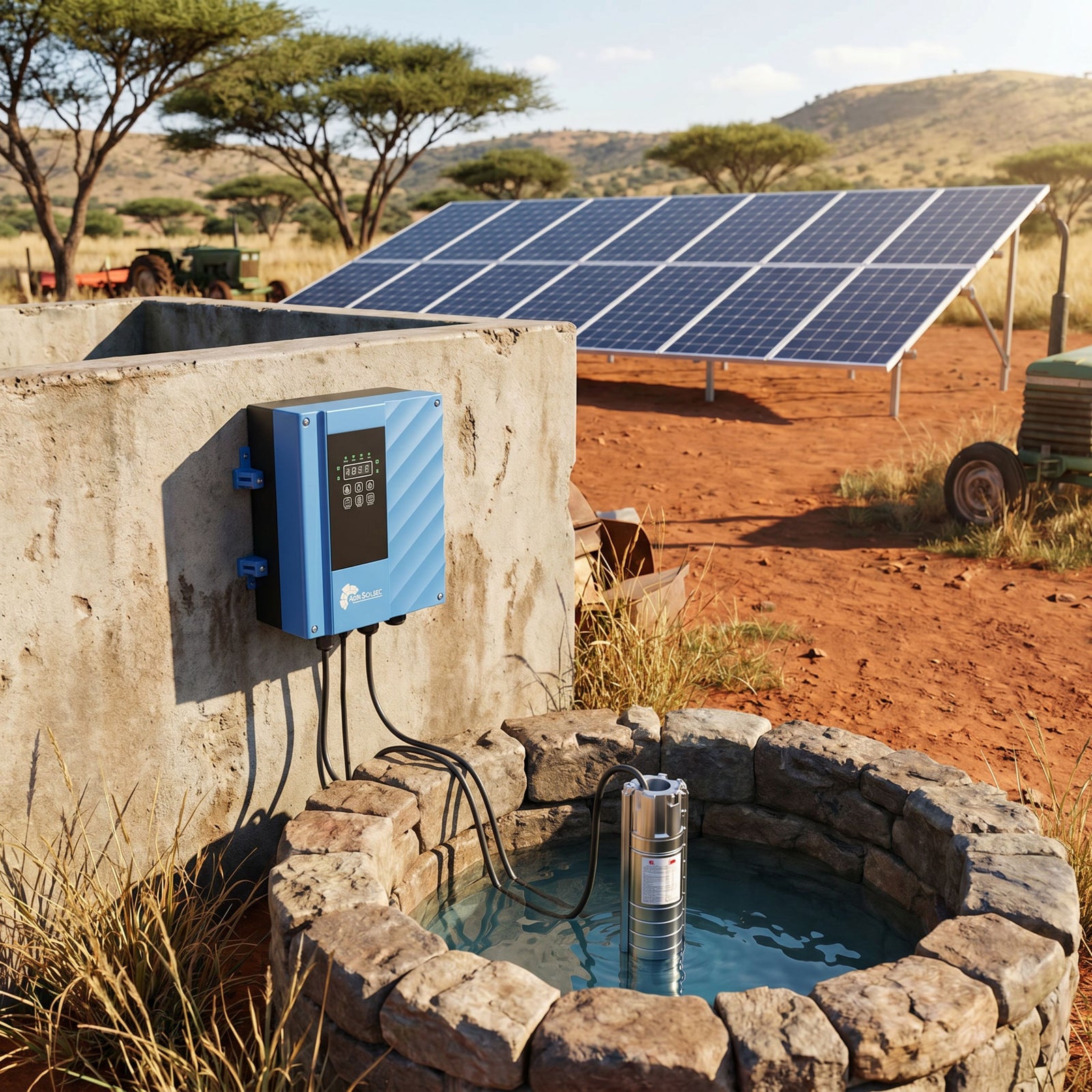 Agri Solsec 750W ACDC Solar Pump