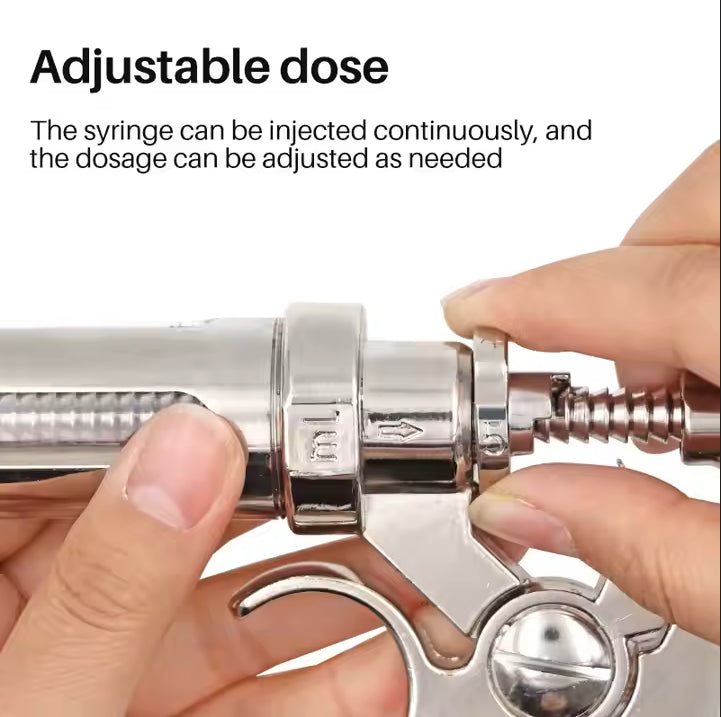 Agri Solsec Revolver Syringe – 50ml (Durable Reusable Animal Injector) - Image 2