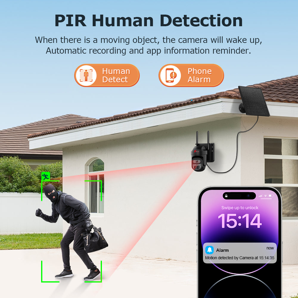 Agri Solsec Mini Lite 4G Solar PTZ Security Camera (32GB + SIM) - Image 3