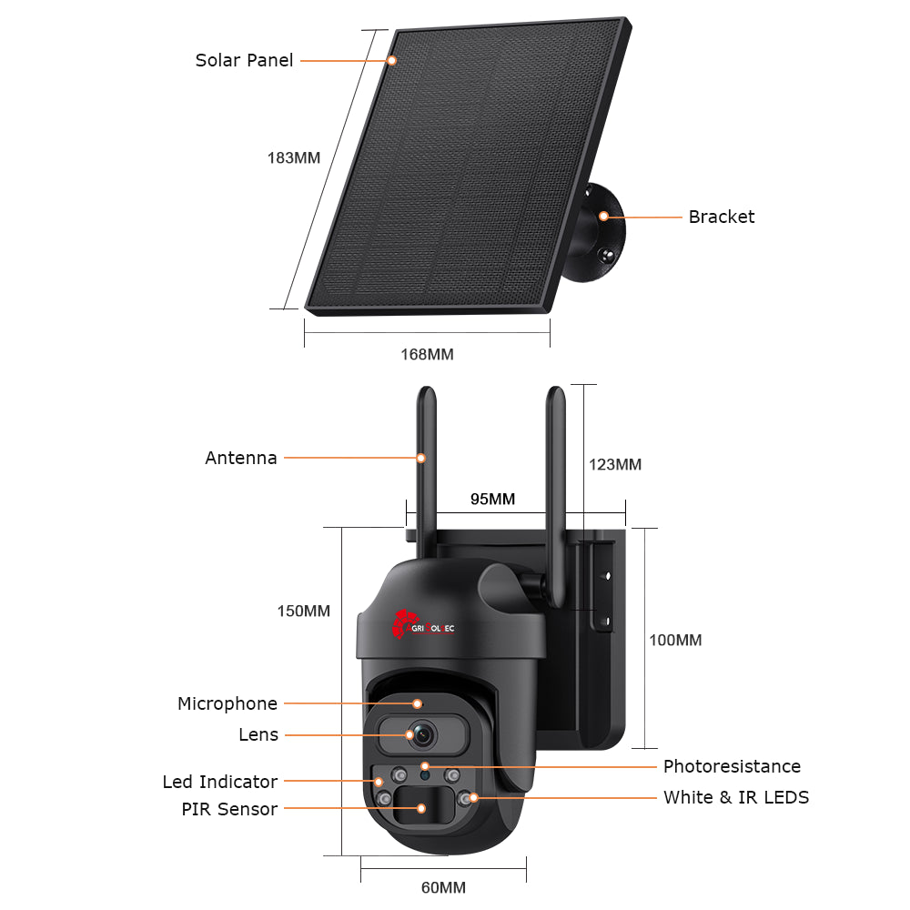 Agri Solsec Mini Lite 4G Solar PTZ Security Camera (32GB + SIM) - Image 9